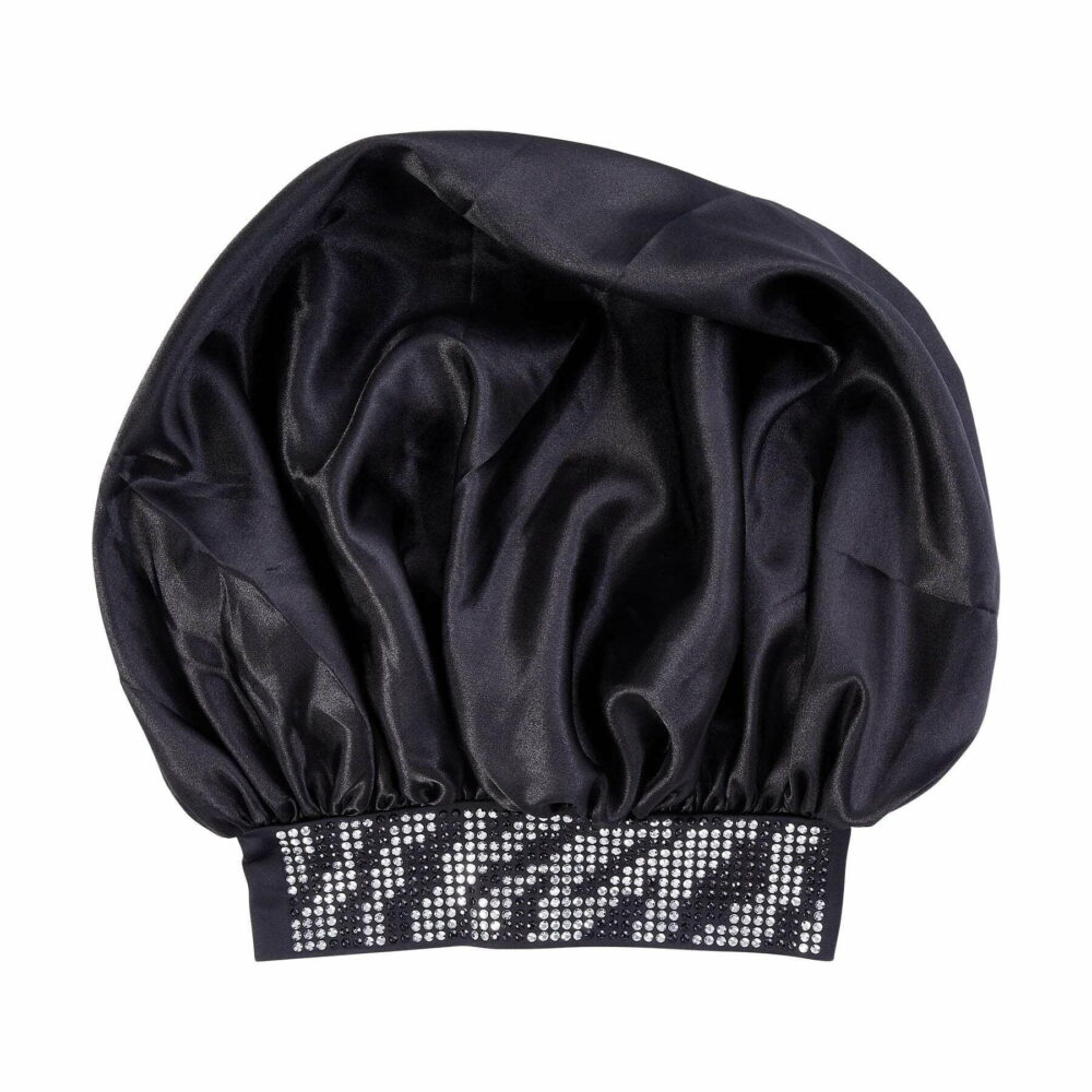 DIAMOND BLING BONNET X-LARGE ZEBRA BLACK – Image 5