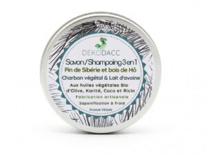 Savon naturel 3 en 1 corps, cheveux, rasage vegan Dekodacc